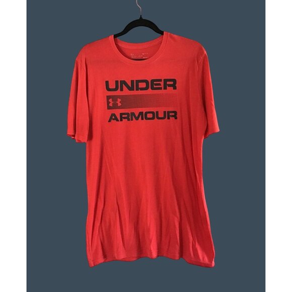 Under Armour Mens Red Graphic T-Shirt Size S - Picture 1 of 6